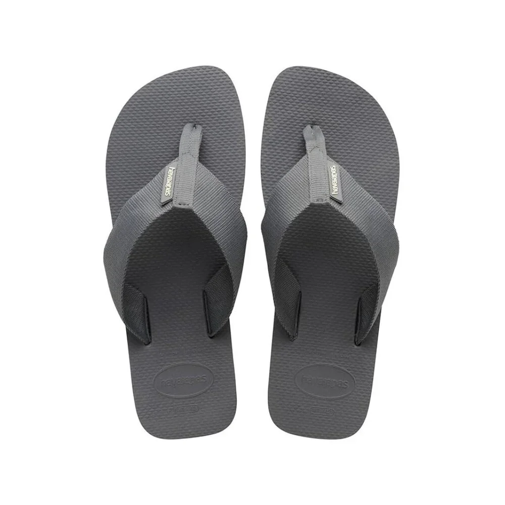 Havaianas Men's Unisex Urban Basic Flip Flops Steel Grey 10